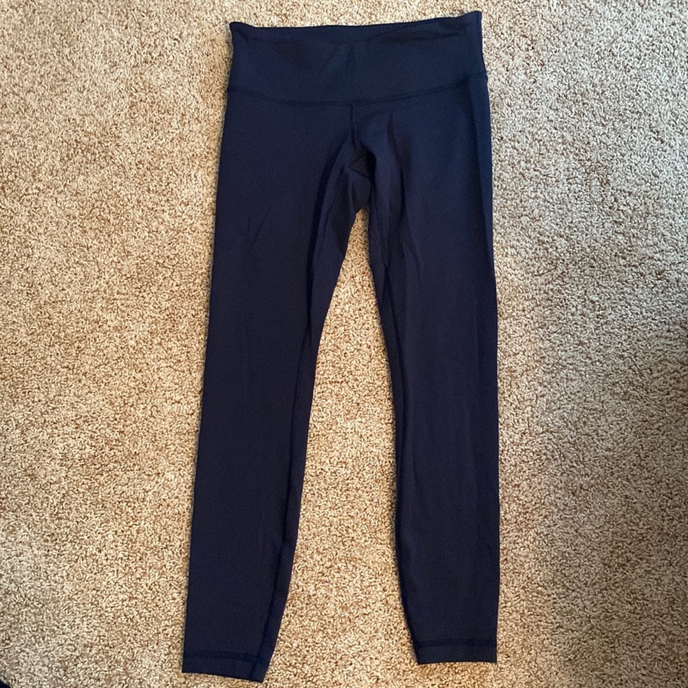 lululemon wunder under navy blue leggings